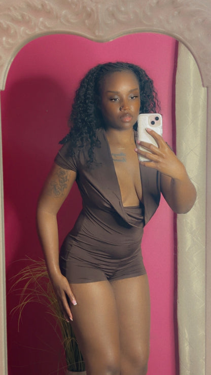 Brown On the Scene Romper