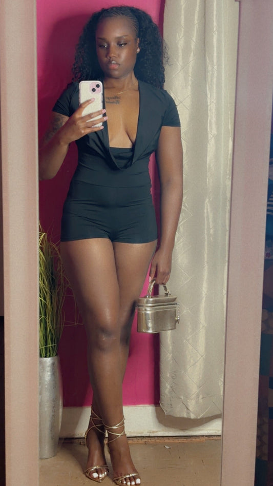 Black On the Scene Romper