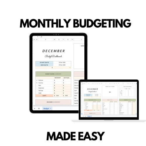 Monthly Budget Template