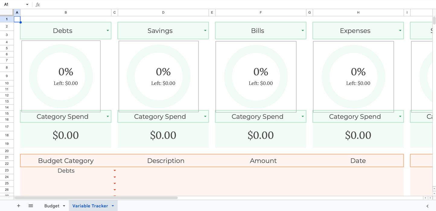 Free Budget Tracker